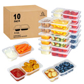 MACTANO 9oz snack container with lid shows secure seal for mess-free transport.