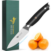 MAD SHARK 3.5-inch paring knife blade closeup for precise peeling