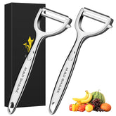 MAD SHARK flat blade peeler for apples delivers ultra-thin peels with minimal waste