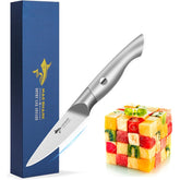 MAD SHARK paring knife 3.5 inch blade close-up highlights precise slicing for fruits