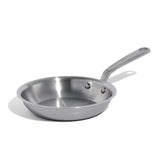 Made In 8-inch stainless clad frying pan top view ideal for even heat prep.