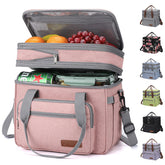 Maelstrom pink lunch bag front view shows compact daily design for commute