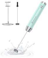 Maestri House LunaFro with stand for easy at-home milk frothing.