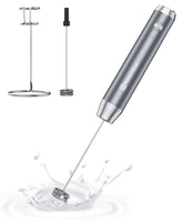 Maestri House LunaFro stand with frother on a clean kitchen counter for quick storage