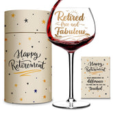 Mailabeeus retired wine glass 16oz, ideal for celebratory retirement toasts