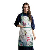 Maison d' Hermine Tropiques apron front pattern with vibrant watercolor design for stylish cooking.
