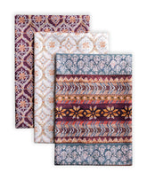 Maison d'Hermine Fair Isle towels showcase festive hand-painted design.