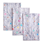 Maison d'Hermine set of three kitchen towels with festive watercolor design for holiday decor