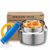 MAISON HUIS 8oz soup thermo blue wide mouth keeps meals hot on the go.