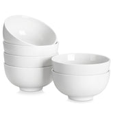 MALACASA 26oz porcelain bowl set of six ideal for hearty meals.