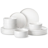 MALACASA LEAH 12-piece set in full display, ideal for family dining