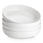 MALACASA LUNA 48 oz pasta bowls set of 4 for family-sized dinners
