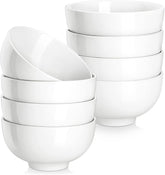MALACASA small white bowl with 10 oz capacity for desserts and portions