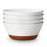 MALACASA vanilla white speckled soup bowls ready for daily meals