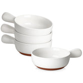 MALACASA TARA 23 oz onion soup bowl with handles on display for serving
