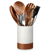 MALACASA TARA five-and-a-half-inch ceramic utensil holder on a counter for everyday kitchen organization