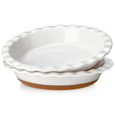 MALACASA Tara pie pan 9-inch deep dish for even browning and generous fillings.