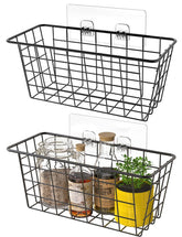 MaraFansie over-door black basket 28 cm for spices and snacks