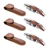 Marshine 3-pack waiter corkscrew with rosewood handle for servers