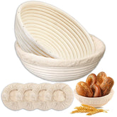 MarzeMuun Banneton 9-inch round basket for airy rise and defined scoring