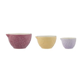 Mason Cash In The Meadow measuring cups nest for compact storage and easy access.