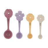 Mason Cash In the Meadow four spoons with embossed florals for precise measuring