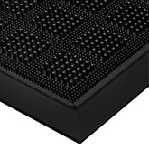 MATALL all-weather TPE mat at front door offers durable weather protection