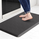 Mattitude Kitchen Mat in extended view shows soft, cushioned support for long tasks