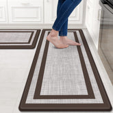 Mattitude kitchen mat set of 2 with ergonomic design for comfortable standing.