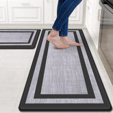 Mattitude kitchen mats set of 2 with thick anti-fatigue foam for comfortable standing.