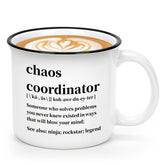 Maustic Chaos Coordinator mug close-up of handle for daily coffee
