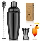 Mawisek 24oz cocktail shaker set in stainless steel, ideal for home entertaining and quick mixed drinks.