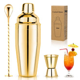 Mawisek gold 24oz shaker front view for stylish home bartending