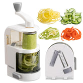 Maxceysen 4in1 spiralizer with rotating blade for versatile veggie cuts