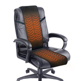 MAXCOM foldable heated seat cushion folded compact for easy storage at home or office.