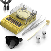 MAXUS Gold Milligram Scale setup view showing calibration area for precision