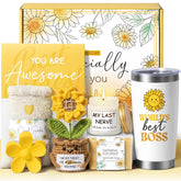 MAYICIVO Boss Day sunflower crochet decor adds warmth to her desk or home.