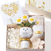 MAYICIVO Daisy Deluxe Gift Box presentation for her birthday, a thoughtful self-care surprise.