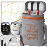 MAYICIVO insulated wine tote bag keeping bottles secure and cool for travel