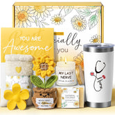 MAYICIVO crochet sunflower plush decorates a desk for mood boost