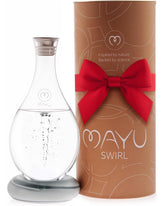 Mayu Swirl carafe pour for clean, spill-free serving.
