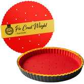 Maywe Tanso 9-inch pie weights keep crust flat for blind baking.