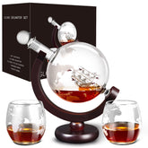 mcgskl whiskey decanter globe with etched ship for elegant whiskey rituals