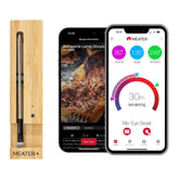 Meater Plus wireless thermometer in use for precise steak cooking at home