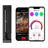 Meater SE smart cooking app view with real-time guidance for perfect meals.