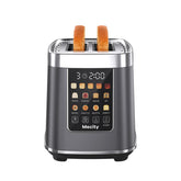 Mecity 2-slice toaster with touch screen for precise browning control