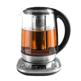 Mecity electric tea kettle with removable infuser for tea brewing and easy cleanup