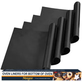 Meegoo oven liner bottom nonstick surface protects oven interior during cooking