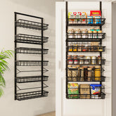 Mefirt Over The Door Organizer with 6-tier baskets for maximizing pantry space.