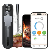 Megapuxin wireless meat thermometer with Bluetooth range for flexible, hands-free grilling.